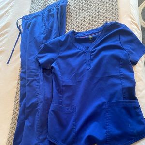 Healing Hands (purple label) scrubs set, small
